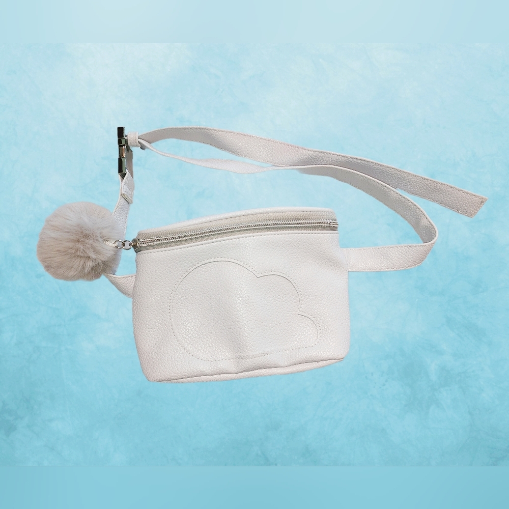 Ariana Grande Pom Pom White Cloud Design Belt Bag Fanny Pack